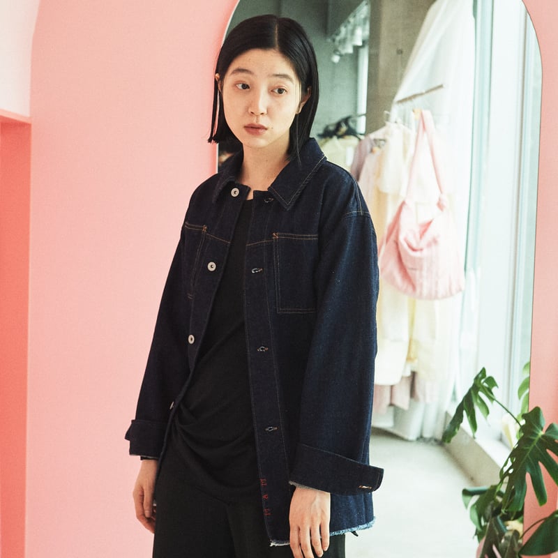 メンヘンプデニム back open jacket | LOVE by MarchAprilMay