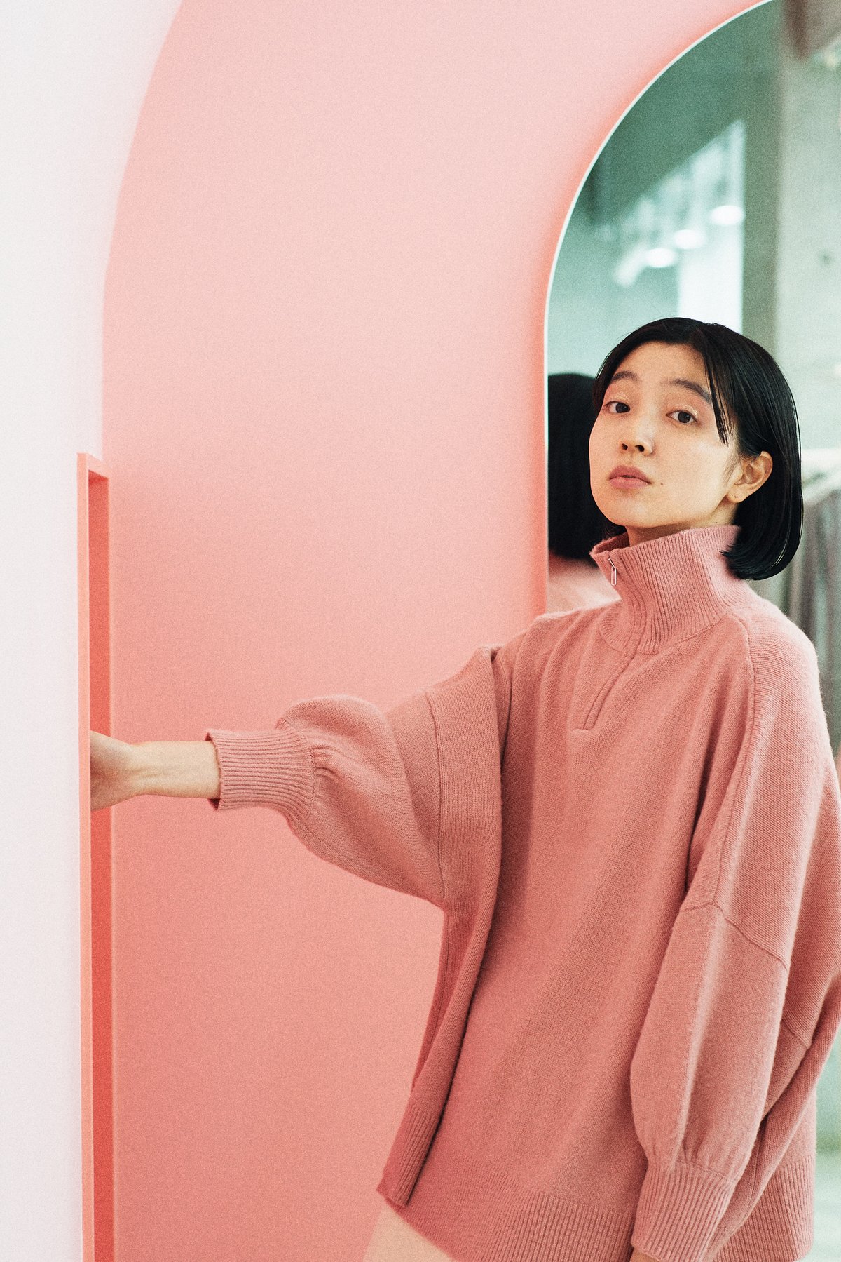 ウールカシミア7G ハーフジップPO | LOVE by MarchAprilMay - トップス 