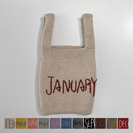 monthly knit bag　マンスリーニットバッグ