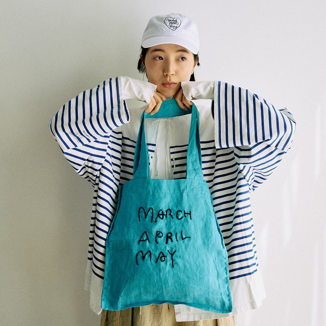 126.ハンドメイド＊先染め生地＊お家のアップリケバッグ 126