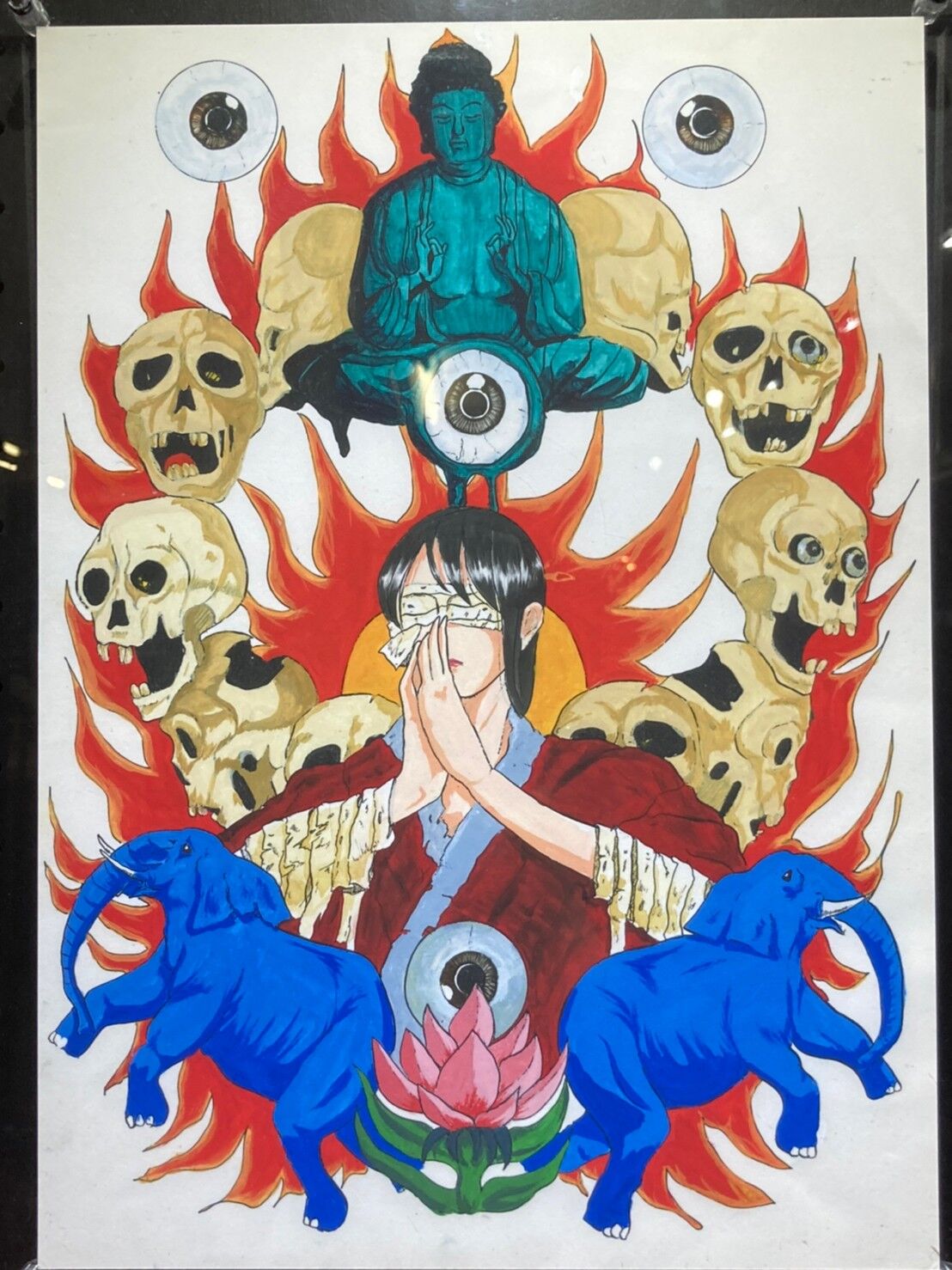 華倫変　複製原画 ご購入特典あり】『カリクラ』複製原画（KPS01）【華倫変 没後20年追悼