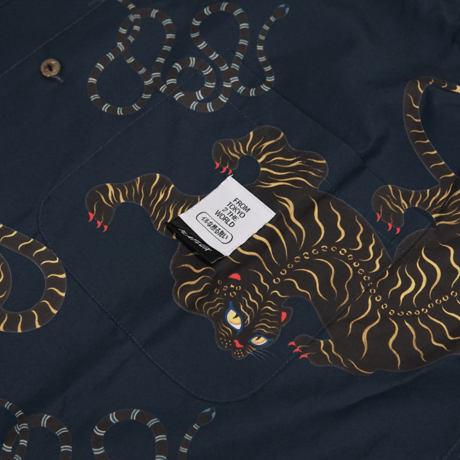 《FLATLUX》Bite SS Tee / slate navy