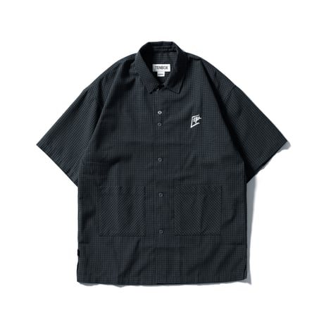 《TENBOX》Plaid Pattern S/S Shirt /Navy Check