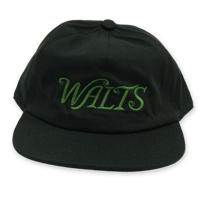 《Walt's Bar》5Panel Cotton Cap / Black×Green