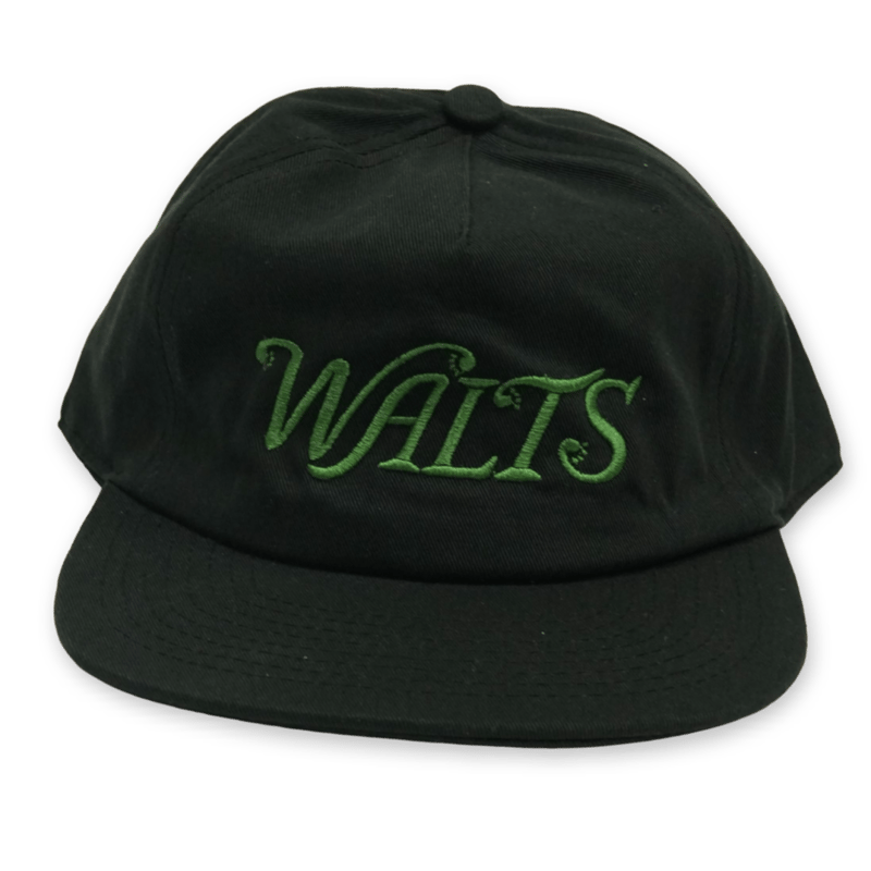 Walt's Bar》5Panel Cotton Cap / Black×Green | B