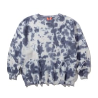 《FLATLUX》Moss Sweater "Tie-Dye" /Cloud