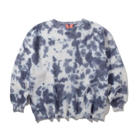 《FLATLUX》Moss Sweater "Tie-Dye" /Cloud