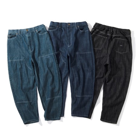 《FLATLUX》D.Knee Balloon Denim "slab" /Black