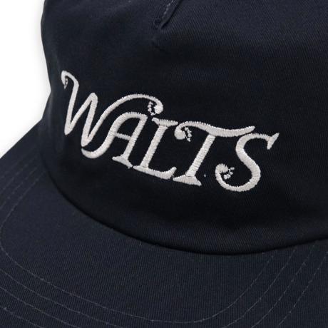 《Walt's Bar》5Panel Cotton Cap / Navy×White