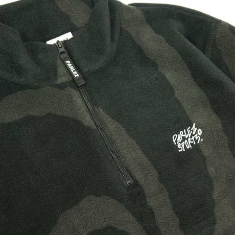 《PARLEZ》Chevy 1/4 Zip Fleece / Mellow Black