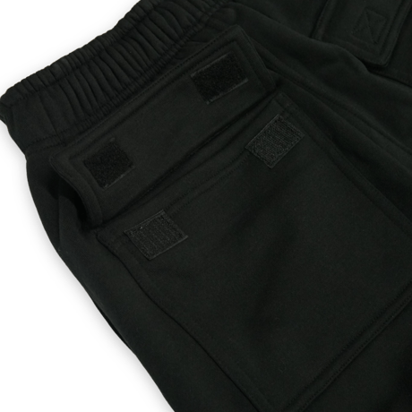 《LA GATE》Heavy Weight Sweat Cargo Pants / Black