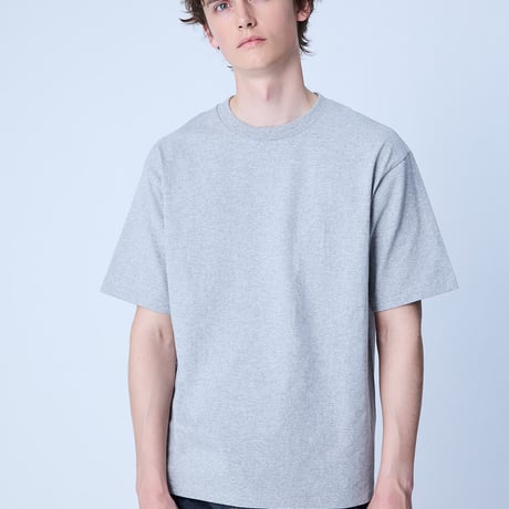 《COTTON RESEARCH CLUB》S/S Tubular T-Shirt / Heather Gray