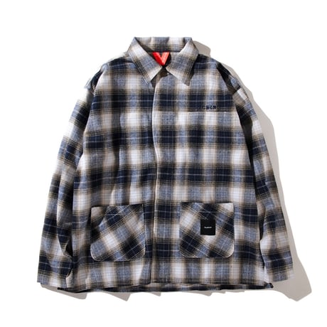 《FLATLUX》Grand Shirt Jacket /Navy