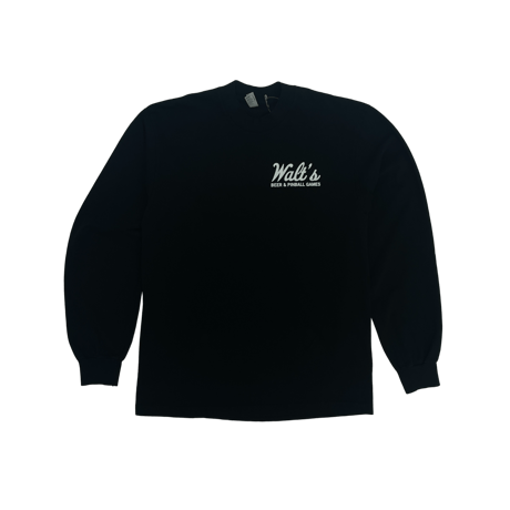 《WALT'S BAR》 Logo L/S Tee /Black