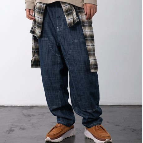 《FLATLUX》D.Knee Balloon Denim "slab" /Black