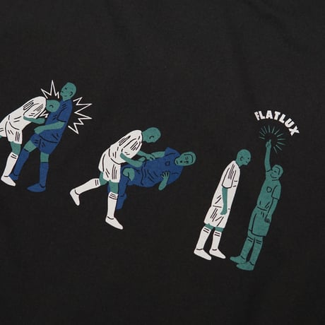 《FLATLUX》Maestro Tee / dyed black