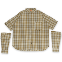 《FLATLUX》Grand Blue Shirt / milktea plaid