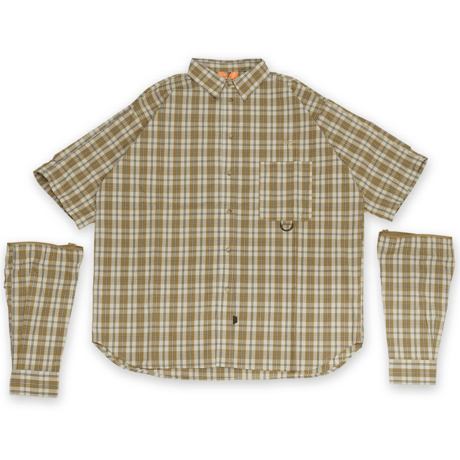 《FLATLUX》Grand Blue Shirt / milktea plaid