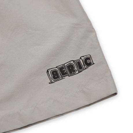 《Beric》Block Logo shorts / Grey Beige