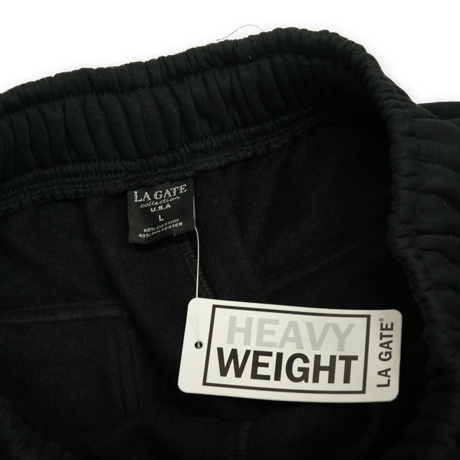 《LA GATE》Heavy Weight Sweat Cargo Pants / Black