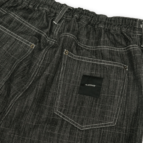 《FLATLUX》D.Knee Balloon Denim "slab" /Black