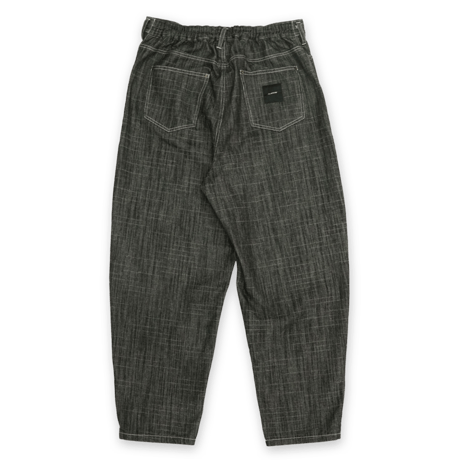 《FLATLUX》D.Knee Balloon Denim "slab" /Black