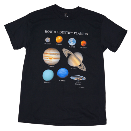 《Earth Sun Moon》Planets Tee / Black