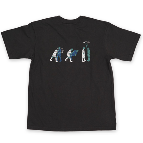 《FLATLUX》Maestro Tee / dyed black
