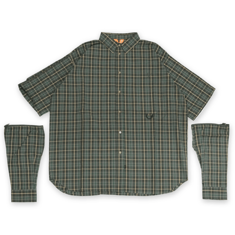 《FLATLUX》Grand Blue Shirt / grey plaid