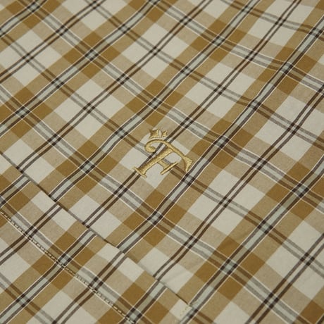 《FLATLUX》Grand Blue Shirt / milktea plaid