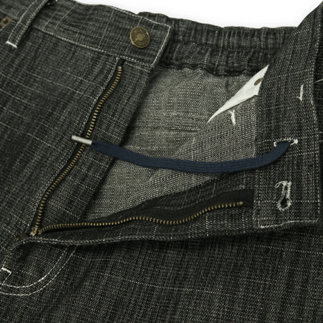 《FLATLUX》D.Knee Balloon Denim "slab" /Black
