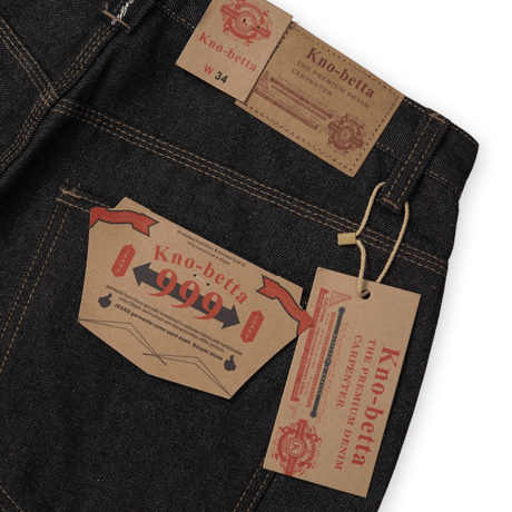 《Kno-Betta》Carpenter Shorts / Rigid Black