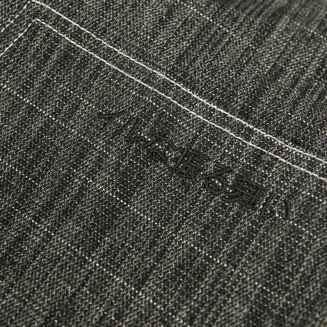 《FLATLUX》D.Knee Balloon Denim "slab" /Black