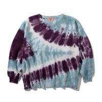 《FLATLUX》Moss Sweater "Tie-Dye" /Coral reef