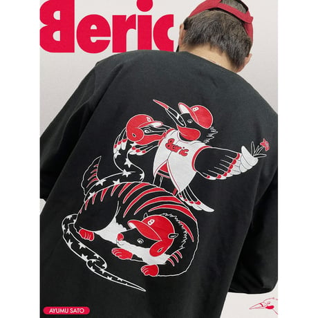 《Beric X ｻﾄｳｱﾕﾑ》BericBaseBall L/S Tee / Black