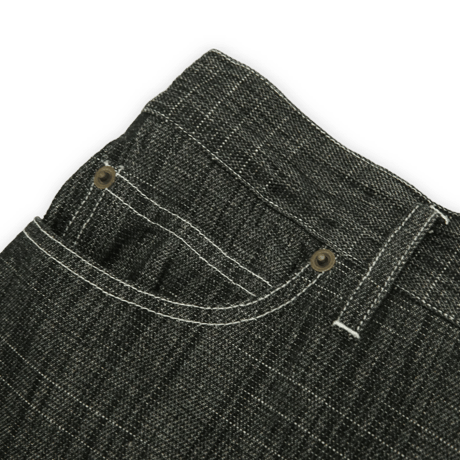 《FLATLUX》D.Knee Balloon Denim "slab" /Black