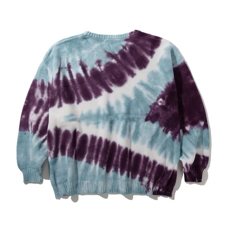 《FLATLUX》Moss Sweater "Tie-Dye" /Coral reef