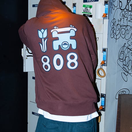《FLATLUX》Monoeye Hoodie / Chocolate