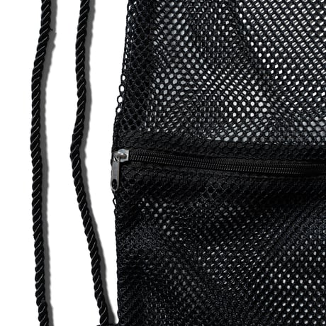 《TENBOX/10匣》Mesh Drawstring Backpack / Black