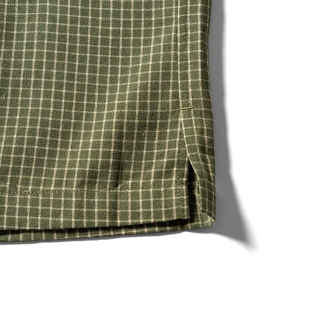 《TENBOX》Plaid Pattern S/S Shirt /Green Check