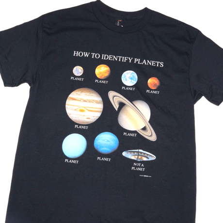 《Earth Sun Moon》Planets Tee / Black