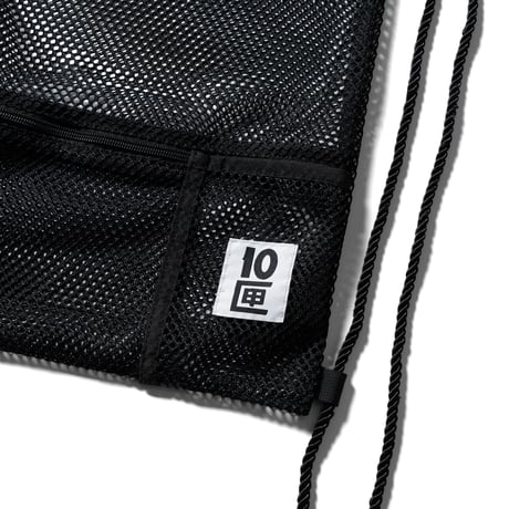 《TENBOX/10匣》Mesh Drawstring Backpack / Black