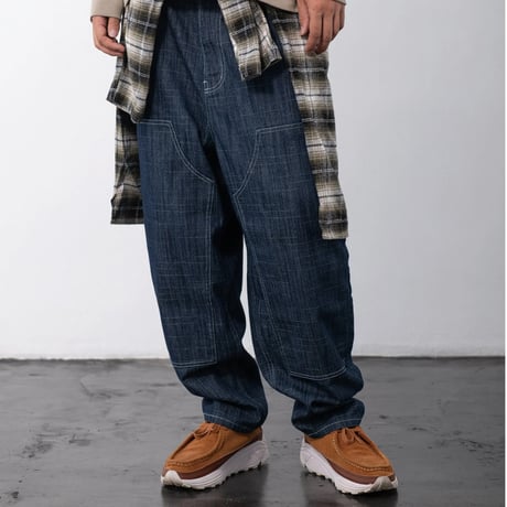 《FLATLUX》D.Knee Balloon Denim "slab" /Indigo