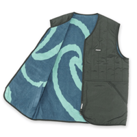 《PARLEZ》Rotate Reversible Gilet / Mellow Black