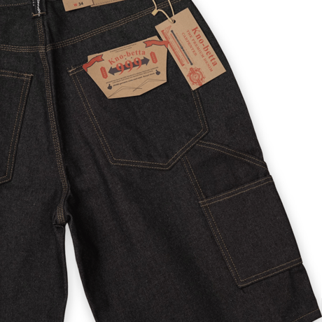 《Kno-Betta》Carpenter Shorts / Rigid Black