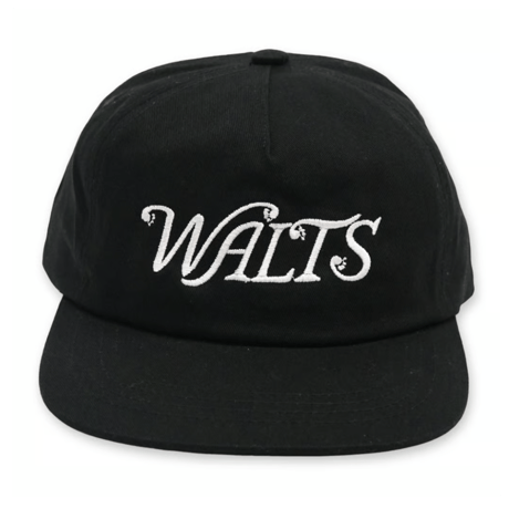 《Walt's Bar》5Panel Cotton Cap / Black×White