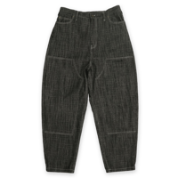 《FLATLUX》D.Knee Balloon Denim "slab" /Black