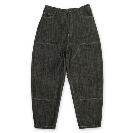 《FLATLUX》D.Knee Balloon Denim "slab" /Black