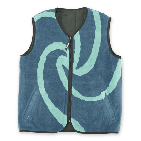 《PARLEZ》Rotate Reversible Gilet / Mellow Black