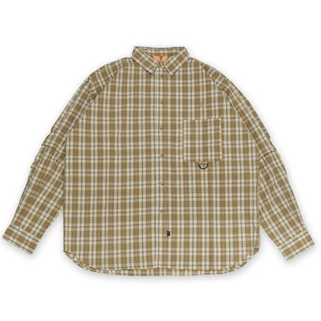《FLATLUX》Grand Blue Shirt / milktea plaid
